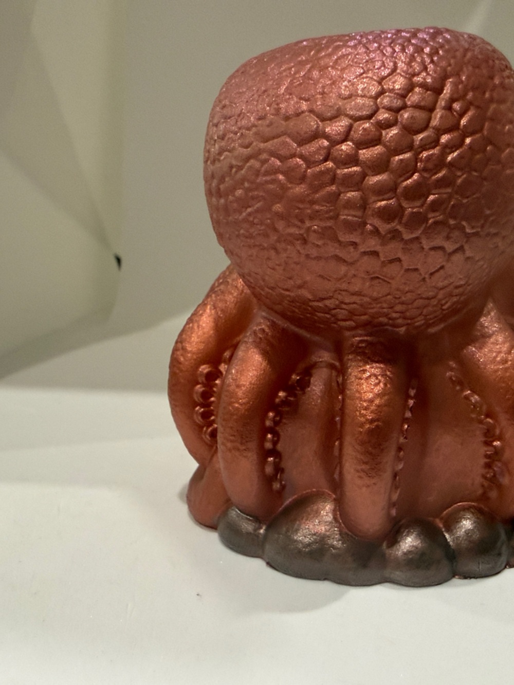 Resin Octopus Vase in Shimmery Coral Pink - Picture 8 of 10